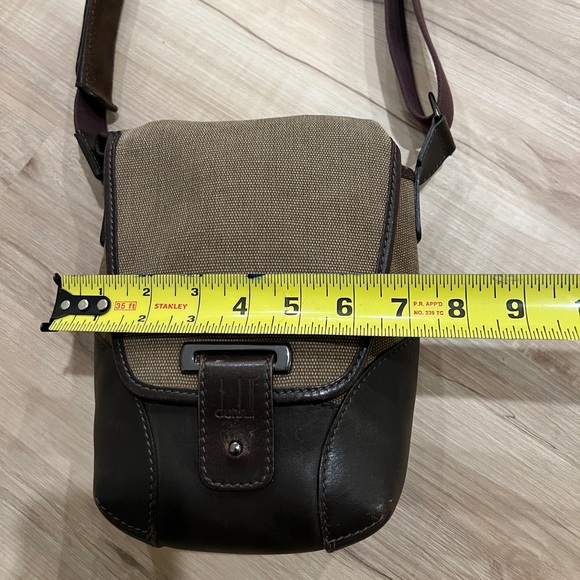 Dinhill Denim Leather Motorities Messenger Bag Moss Green - Picture 6 of 12